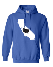 Load image into Gallery viewer, Pullover Hooded Sweatshirt California Royal Turkey Vibrant Design High Quality Tight Knit Ring Spun Low Maintenance Cotton Printed With The Newest Available Color Transfer Technology