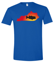 Load image into Gallery viewer, Short Sleeve T-Shirt Kentucky Royal Large Mouth Bass Vibrant Design High Quality Tight Knit Ring Spun Low Maintenance Cotton Printed With The Newest Available Color Transfer Technology