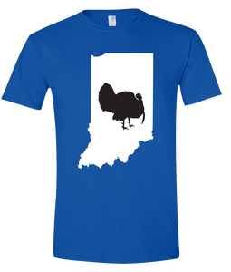 Short Sleeve T-Shirt Indiana Royal Turkey Vibrant Design High Quality Tight Knit Ring Spun Low Maintenance Cotton Printed With The Newest Available Color Transfer Technology