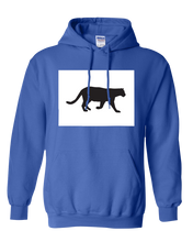 Load image into Gallery viewer, Pullover Hooded Sweatshirt Colorado Royal Mountain Lion Vibrant Design High Quality Tight Knit Ring Spun Low Maintenance Cotton Printed With The Newest Available Color Transfer Technology