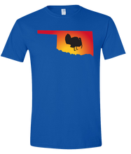 Load image into Gallery viewer, Short Sleeve T-Shirt Oklahoma Royal Turkey Vibrant Design High Quality Tight Knit Ring Spun Low Maintenance Cotton Printed With The Newest Available Color Transfer Technology