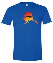 Load image into Gallery viewer, Short Sleeve T-Shirt Alaska Royal Large Mouth Bass Vibrant Design High Quality Tight Knit Ring Spun Low Maintenance Cotton Printed With The Newest Available Color Transfer Technology