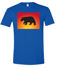 Load image into Gallery viewer, Short Sleeve T-Shirt Colorado Royal Black Bear Vibrant Design High Quality Tight Knit Ring Spun Low Maintenance Cotton Printed With The Newest Available Color Transfer Technology