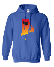 Load image into Gallery viewer, Pullover Hooded Sweatshirt Rhode Island Royal Turkey Vibrant Design High Quality Tight Knit Ring Spun Low Maintenance Cotton Printed With The Newest Available Color Transfer Technology