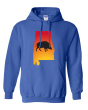 Load image into Gallery viewer, Pullover Hooded Sweatshirt Alabama Royal Wild Hog Vibrant Design High Quality Tight Knit Ring Spun Low Maintenance Cotton Printed With The Newest Available Color Transfer Technology