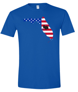 Short Sleeve T-Shirt Florida Royal Turkey Vibrant Design High Quality Tight Knit Ring Spun Low Maintenance Cotton Printed With The Newest Available Color Transfer Technology