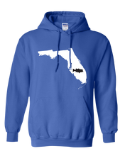 Load image into Gallery viewer, Pullover Hooded Sweatshirt Florida Royal Large Mouth Bass Vibrant Design High Quality Tight Knit Ring Spun Low Maintenance Cotton Printed With The Newest Available Color Transfer Technology