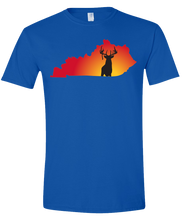 Load image into Gallery viewer, Short Sleeve T-Shirt Kentucky Royal Whitetail Deer Vibrant Design High Quality Tight Knit Ring Spun Low Maintenance Cotton Printed With The Newest Available Color Transfer Technology