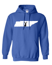 Load image into Gallery viewer, Pullover Hooded Sweatshirt Tennessee Royal Whitetail Deer Vibrant Design High Quality Tight Knit Ring Spun Low Maintenance Cotton Printed With The Newest Available Color Transfer Technology