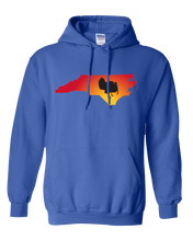 Load image into Gallery viewer, Pullover Hooded Sweatshirt North Carolina Royal Turkey Vibrant Design High Quality Tight Knit Ring Spun Low Maintenance Cotton Printed With The Newest Available Color Transfer Technology