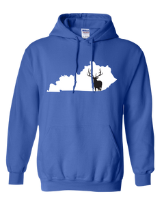 Pullover Hooded Sweatshirt Kentucky Royal Elk Vibrant Design High Quality Tight Knit Ring Spun Low Maintenance Cotton Printed With The Newest Available Color Transfer Technology