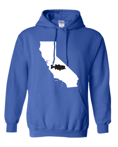 Pullover Hooded Sweatshirt California Royal Large Mouth Bass Vibrant Design High Quality Tight Knit Ring Spun Low Maintenance Cotton Printed With The Newest Available Color Transfer Technology