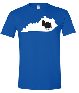 Short Sleeve T-Shirt Kentucky Royal Turkey Vibrant Design High Quality Tight Knit Ring Spun Low Maintenance Cotton Printed With The Newest Available Color Transfer Technology