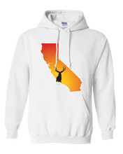 Load image into Gallery viewer, Pullover Hooded Sweatshirt California White Mule Deer Vibrant Design High Quality Tight Knit Ring Spun Low Maintenance Cotton Printed With The Newest Available Color Transfer Technology