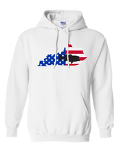 Load image into Gallery viewer, Pullover Hooded Sweatshirt Kentucky White Large Mouth Bass Vibrant Design High Quality Tight Knit Ring Spun Low Maintenance Cotton Printed With The Newest Available Color Transfer Technology