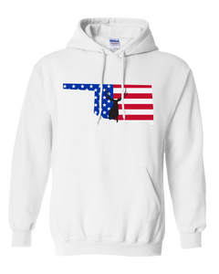 Pullover Hooded Sweatshirt Oklahoma White Mule Deer Vibrant Design High Quality Tight Knit Ring Spun Low Maintenance Cotton Printed With The Newest Available Color Transfer Technology