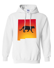 Load image into Gallery viewer, Pullover Hooded Sweatshirt New Mexico White Mountain Lion Vibrant Design High Quality Tight Knit Ring Spun Low Maintenance Cotton Printed With The Newest Available Color Transfer Technology