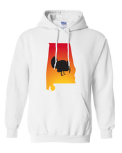 Load image into Gallery viewer, Pullover Hooded Sweatshirt Alabama White Turkey Vibrant Design High Quality Tight Knit Ring Spun Low Maintenance Cotton Printed With The Newest Available Color Transfer Technology