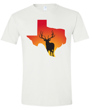 Load image into Gallery viewer, Short Sleeve T-Shirt Texas White Elk Vibrant Design High Quality Tight Knit Ring Spun Low Maintenance Cotton Printed With The Newest Available Color Transfer Technology