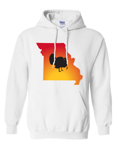 Pullover Hooded Sweatshirt Missouri White Turkey Vibrant Design High Quality Tight Knit Ring Spun Low Maintenance Cotton Printed With The Newest Available Color Transfer Technology