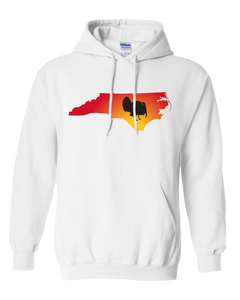 Pullover Hooded Sweatshirt North Carolina White Turkey Vibrant Design High Quality Tight Knit Ring Spun Low Maintenance Cotton Printed With The Newest Available Color Transfer Technology