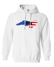 Load image into Gallery viewer, Pullover Hooded Sweatshirt North Carolina White Wild Hog Vibrant Design High Quality Tight Knit Ring Spun Low Maintenance Cotton Printed With The Newest Available Color Transfer Technology