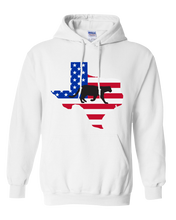 Load image into Gallery viewer, Pullover Hooded Sweatshirt Texas White Mountain Lion Vibrant Design High Quality Tight Knit Ring Spun Low Maintenance Cotton Printed With The Newest Available Color Transfer Technology