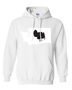 Pullover Hooded Sweatshirt Washington White Turkey Vibrant Design High Quality Tight Knit Ring Spun Low Maintenance Cotton Printed With The Newest Available Color Transfer Technology