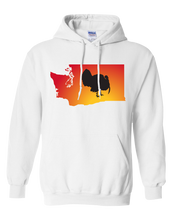Load image into Gallery viewer, Pullover Hooded Sweatshirt Washington White Turkey Vibrant Design High Quality Tight Knit Ring Spun Low Maintenance Cotton Printed With The Newest Available Color Transfer Technology