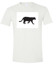 Load image into Gallery viewer, Short Sleeve T-Shirt Colorado White Mountain Lion Vibrant Design High Quality Tight Knit Ring Spun Low Maintenance Cotton Printed With The Newest Available Color Transfer Technology