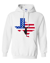 Load image into Gallery viewer, Pullover Hooded Sweatshirt Texas White Mule Deer Vibrant Design High Quality Tight Knit Ring Spun Low Maintenance Cotton Printed With The Newest Available Color Transfer Technology