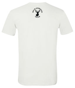 Short Sleeve T-Shirt Idaho White Black Bear Vibrant Design High Quality Tight Knit Ring Spun Low Maintenance Cotton Printed With The Newest Available Color Transfer Technology