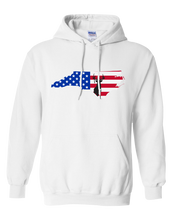 Load image into Gallery viewer, Pullover Hooded Sweatshirt North Carolina White Whitetail Deer Vibrant Design High Quality Tight Knit Ring Spun Low Maintenance Cotton Printed With The Newest Available Color Transfer Technology