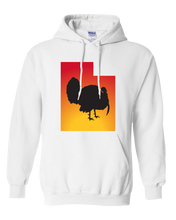 Load image into Gallery viewer, Pullover Hooded Sweatshirt Utah White Turkey Vibrant Design High Quality Tight Knit Ring Spun Low Maintenance Cotton Printed With The Newest Available Color Transfer Technology