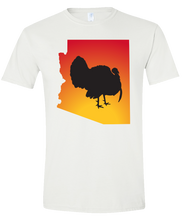 Load image into Gallery viewer, Short Sleeve T-Shirt Arizona White Turkey Vibrant Design High Quality Tight Knit Ring Spun Low Maintenance Cotton Printed With The Newest Available Color Transfer Technology