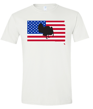 Load image into Gallery viewer, Short Sleeve T-Shirt South Dakota White Turkey Vibrant Design High Quality Tight Knit Ring Spun Low Maintenance Cotton Printed With The Newest Available Color Transfer Technology