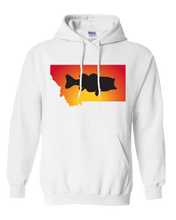 Load image into Gallery viewer, Pullover Hooded Sweatshirt Montana White Large Mouth Bass Vibrant Design High Quality Tight Knit Ring Spun Low Maintenance Cotton Printed With The Newest Available Color Transfer Technology