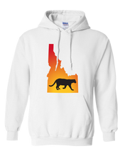 Load image into Gallery viewer, Pullover Hooded Sweatshirt Idaho White Mountain Lion Vibrant Design High Quality Tight Knit Ring Spun Low Maintenance Cotton Printed With The Newest Available Color Transfer Technology