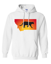 Load image into Gallery viewer, Pullover Hooded Sweatshirt Montana White Mountain Lion Vibrant Design High Quality Tight Knit Ring Spun Low Maintenance Cotton Printed With The Newest Available Color Transfer Technology
