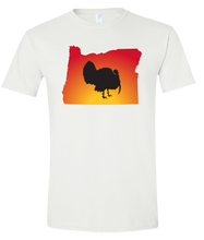 Load image into Gallery viewer, Short Sleeve T-Shirt Oregon White Turkey Vibrant Design High Quality Tight Knit Ring Spun Low Maintenance Cotton Printed With The Newest Available Color Transfer Technology