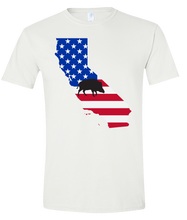Load image into Gallery viewer, Short Sleeve T-Shirt California White Wild Hog Vibrant Design High Quality Tight Knit Ring Spun Low Maintenance Cotton Printed With The Newest Available Color Transfer Technology