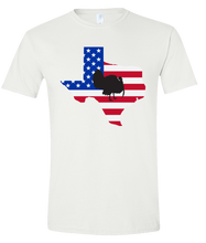 Load image into Gallery viewer, Short Sleeve T-Shirt Texas White Turkey Vibrant Design High Quality Tight Knit Ring Spun Low Maintenance Cotton Printed With The Newest Available Color Transfer Technology
