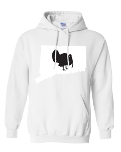 Pullover Hooded Sweatshirt Connecticut White Turkey Vibrant Design High Quality Tight Knit Ring Spun Low Maintenance Cotton Printed With The Newest Available Color Transfer Technology
