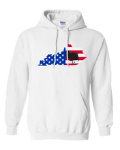 Load image into Gallery viewer, Pullover Hooded Sweatshirt Kentucky White Turkey Vibrant Design High Quality Tight Knit Ring Spun Low Maintenance Cotton Printed With The Newest Available Color Transfer Technology