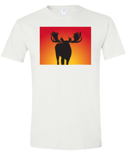 Load image into Gallery viewer, Short Sleeve T-Shirt Colorado White Moose Vibrant Design High Quality Tight Knit Ring Spun Low Maintenance Cotton Printed With The Newest Available Color Transfer Technology