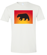 Load image into Gallery viewer, Short Sleeve T-Shirt Colorado White Black Bear Vibrant Design High Quality Tight Knit Ring Spun Low Maintenance Cotton Printed With The Newest Available Color Transfer Technology