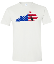 Load image into Gallery viewer, Short Sleeve T-Shirt Kentucky White Elk Vibrant Design High Quality Tight Knit Ring Spun Low Maintenance Cotton Printed With The Newest Available Color Transfer Technology