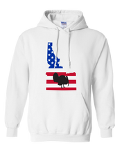 Load image into Gallery viewer, Pullover Hooded Sweatshirt Idaho White Turkey Vibrant Design High Quality Tight Knit Ring Spun Low Maintenance Cotton Printed With The Newest Available Color Transfer Technology