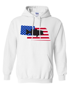 Pullover Hooded Sweatshirt Nebraska White Large Mouth Bass Vibrant Design High Quality Tight Knit Ring Spun Low Maintenance Cotton Printed With The Newest Available Color Transfer Technology