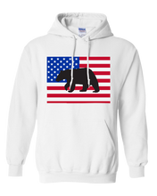 Load image into Gallery viewer, Pullover Hooded Sweatshirt Colorado White Black Bear Vibrant Design High Quality Tight Knit Ring Spun Low Maintenance Cotton Printed With The Newest Available Color Transfer Technology